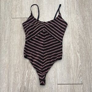Fleur de Mal metallic bodysuit